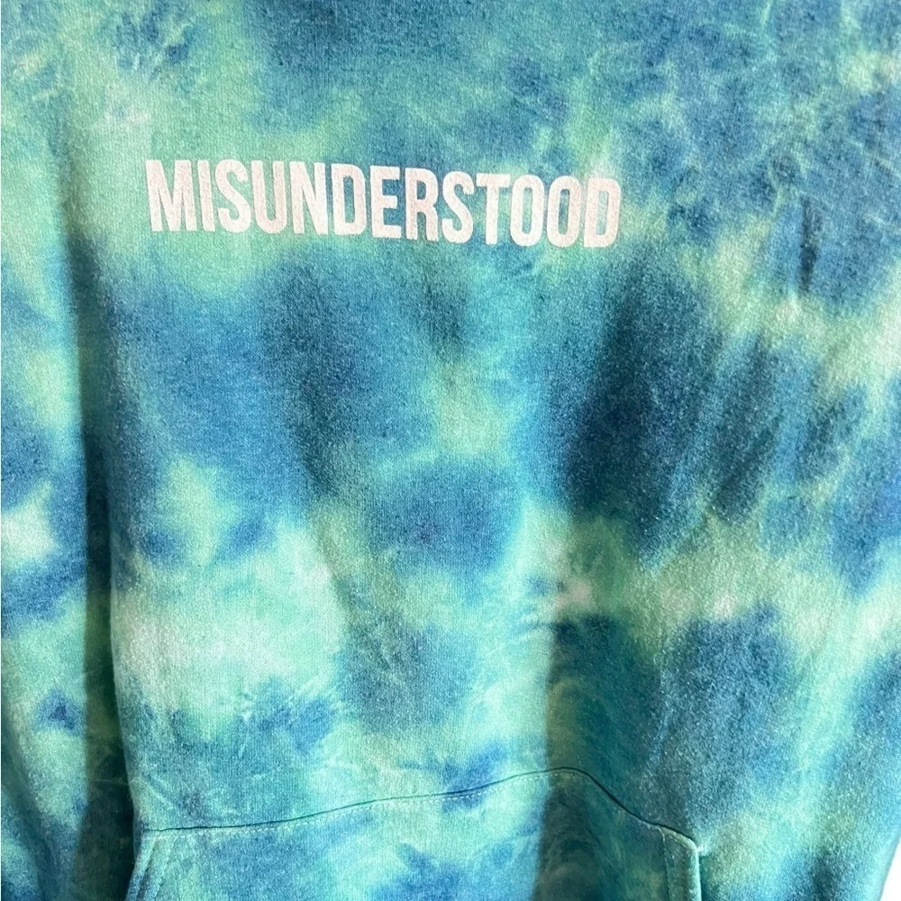 Misunderstood blue tie dye hoodie - Picture 3 of 4